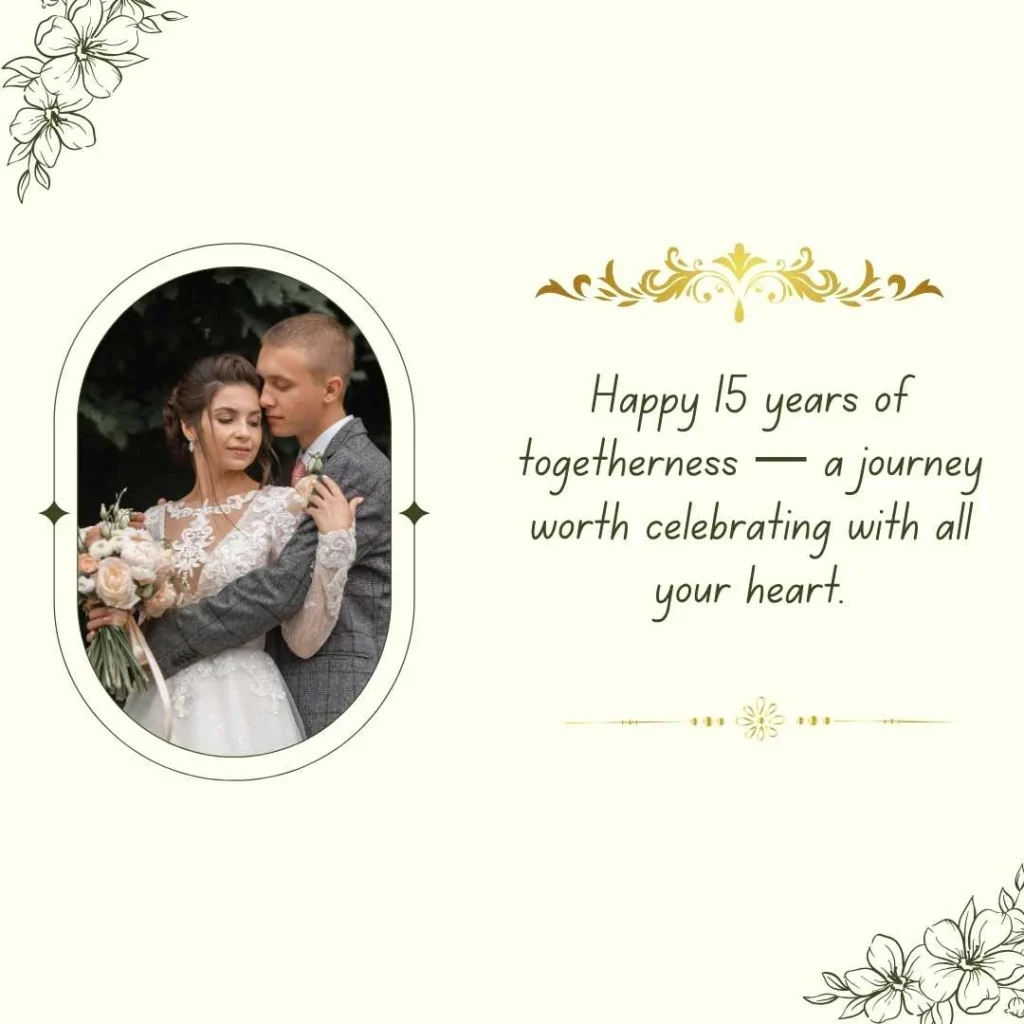 15th Anniversary Wishes