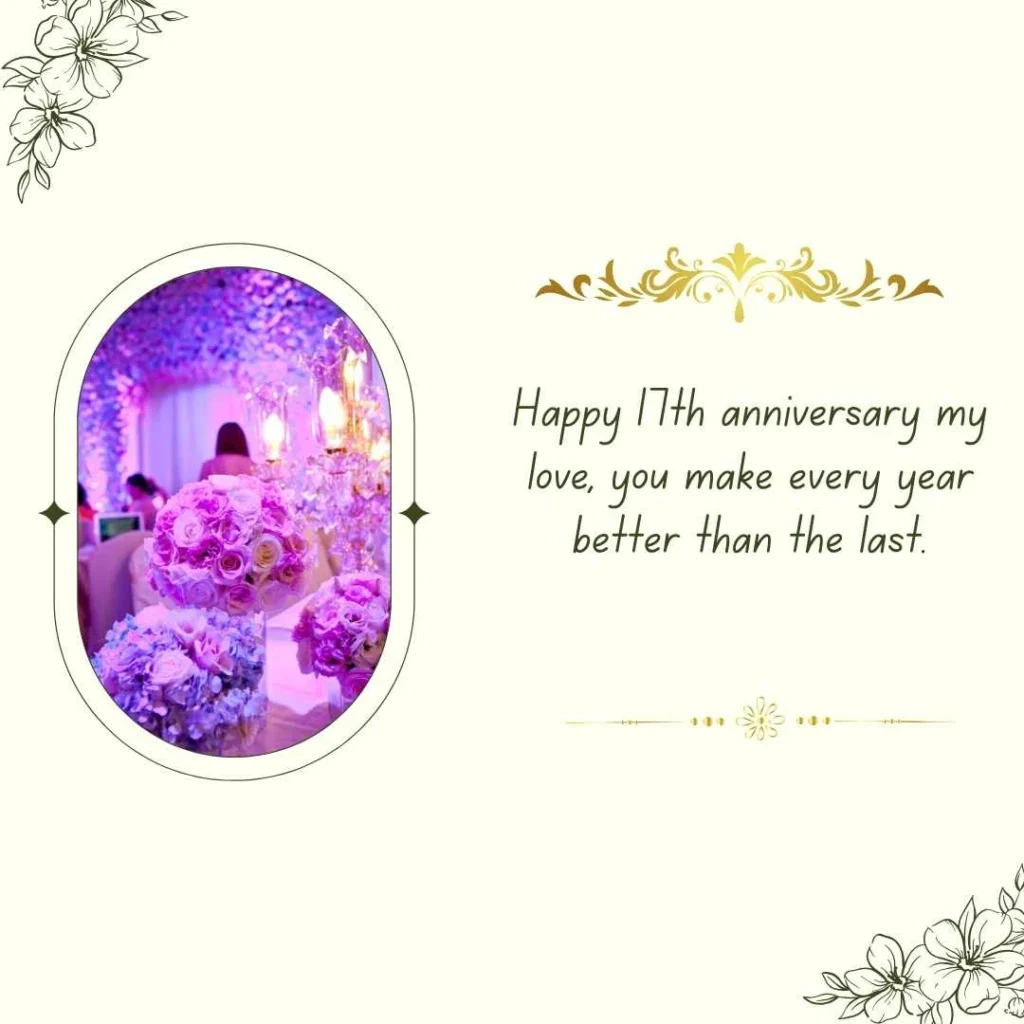 17th Wedding Anniversary Wishes