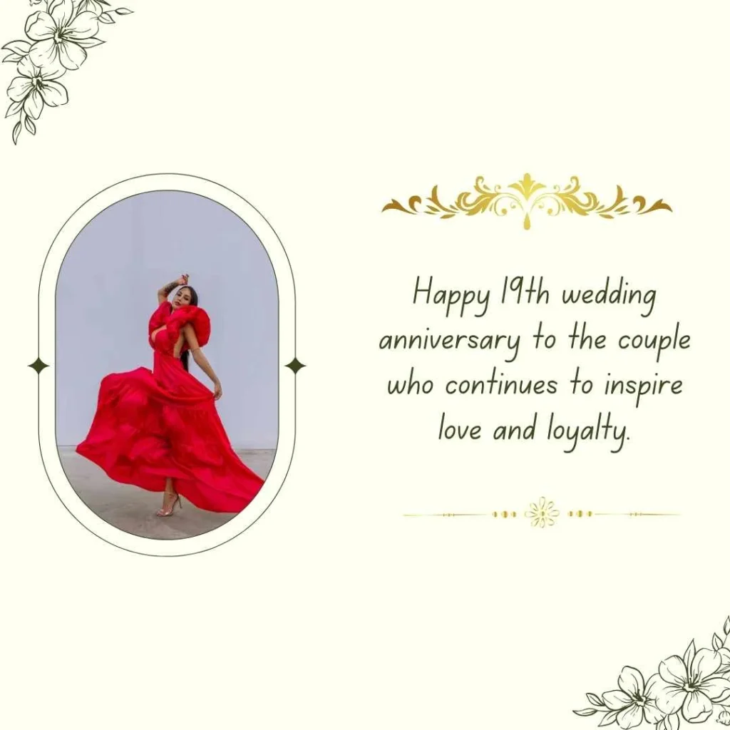 19th Wedding Anniversary Wishes