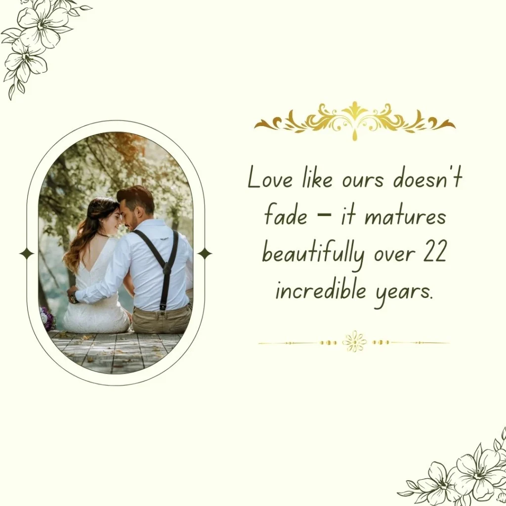 22 years Anniversary Quotes