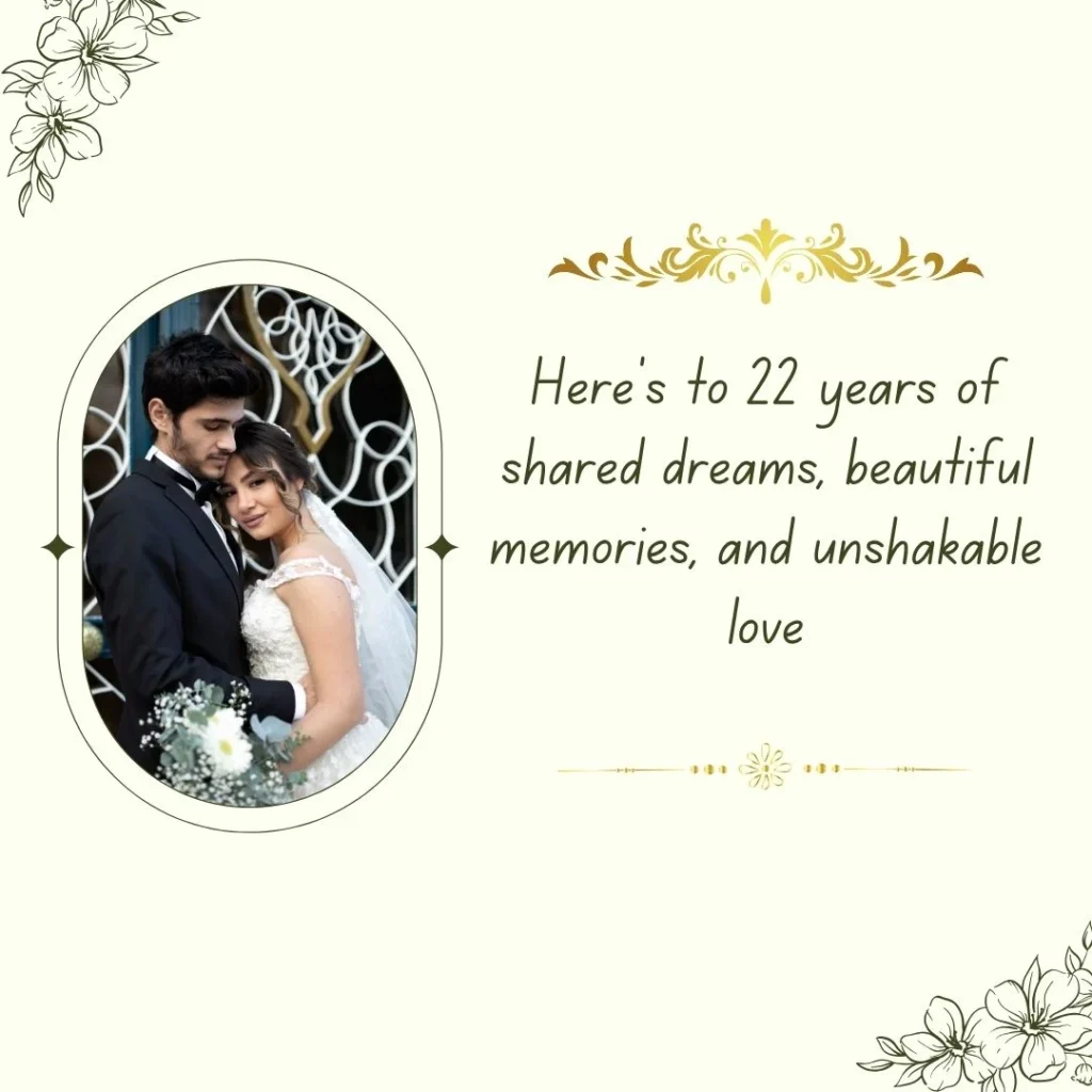 22nd Marriage Anniversary Wishes