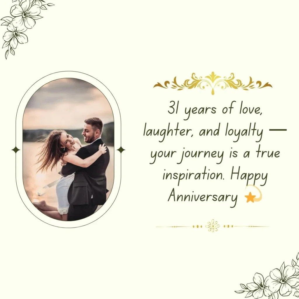 31st Marriage Anniversary Wishes
