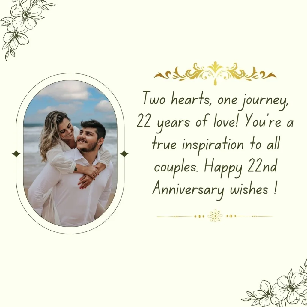 Happy 22nd wedding anniversary wishes