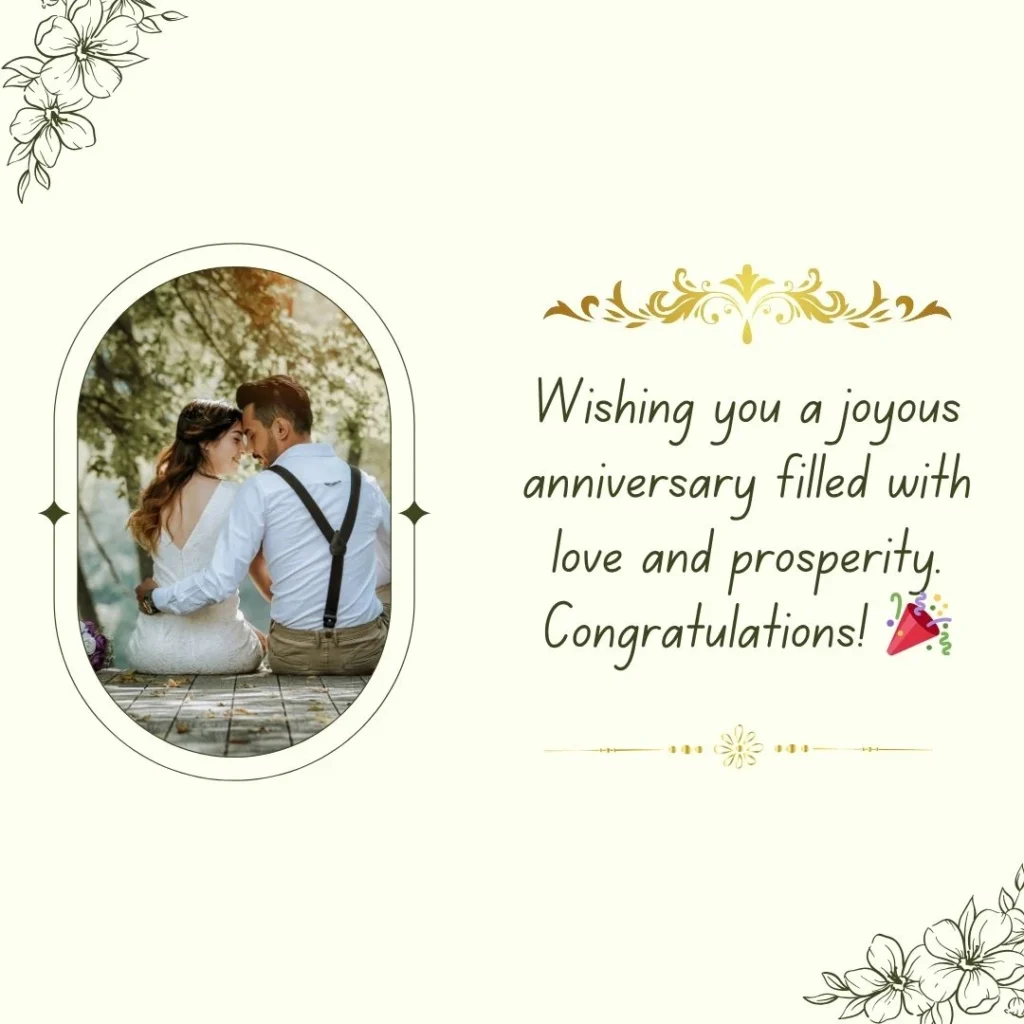 Formal Anniversary Wishes