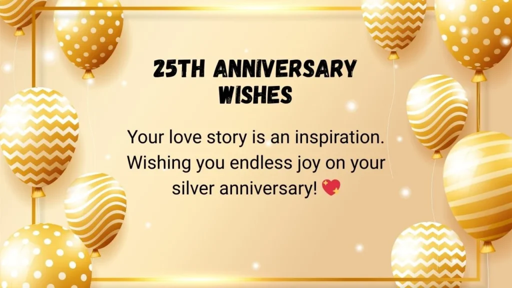 25th Anniversary Wishes
