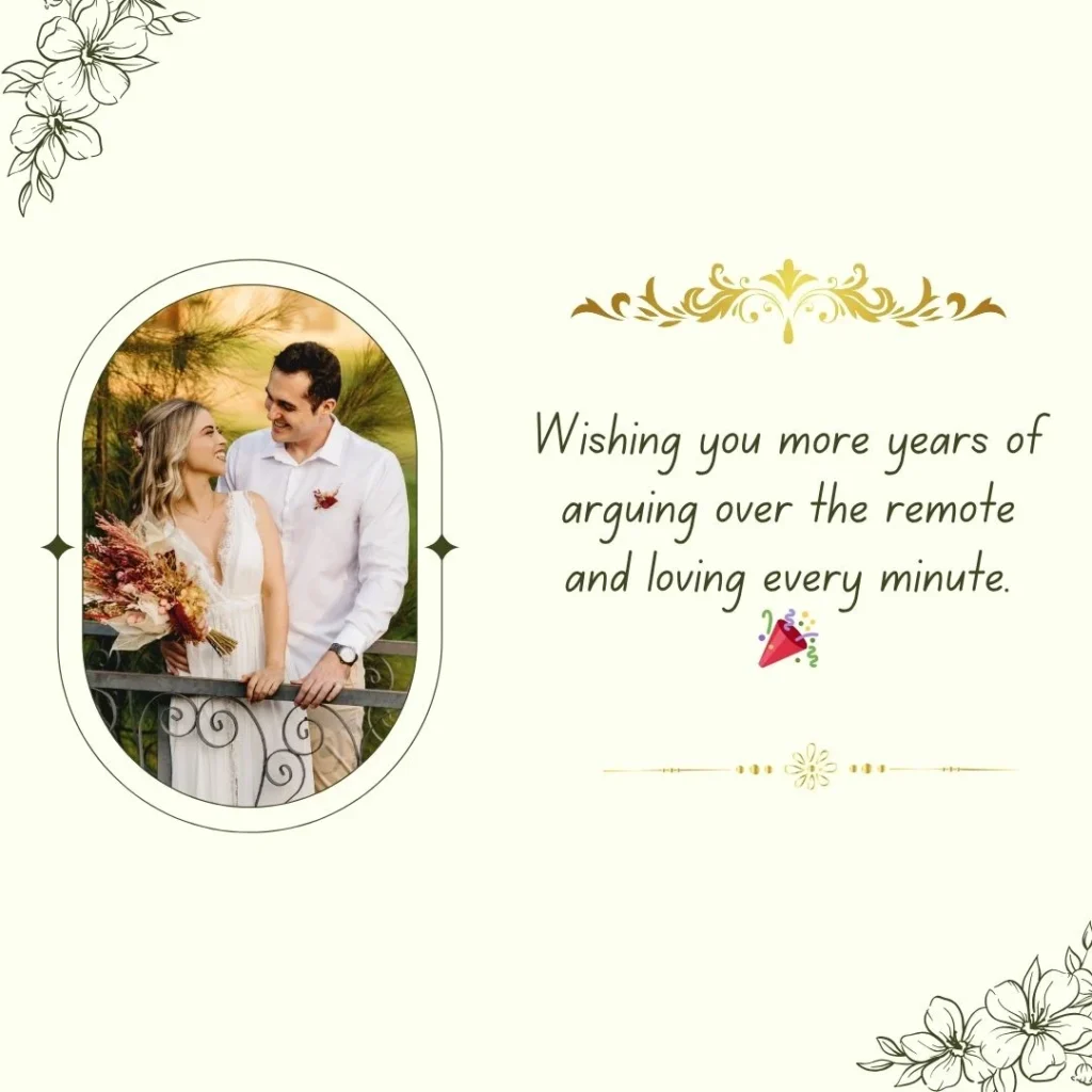 Funny Happy Anniversary Wishes for Couple