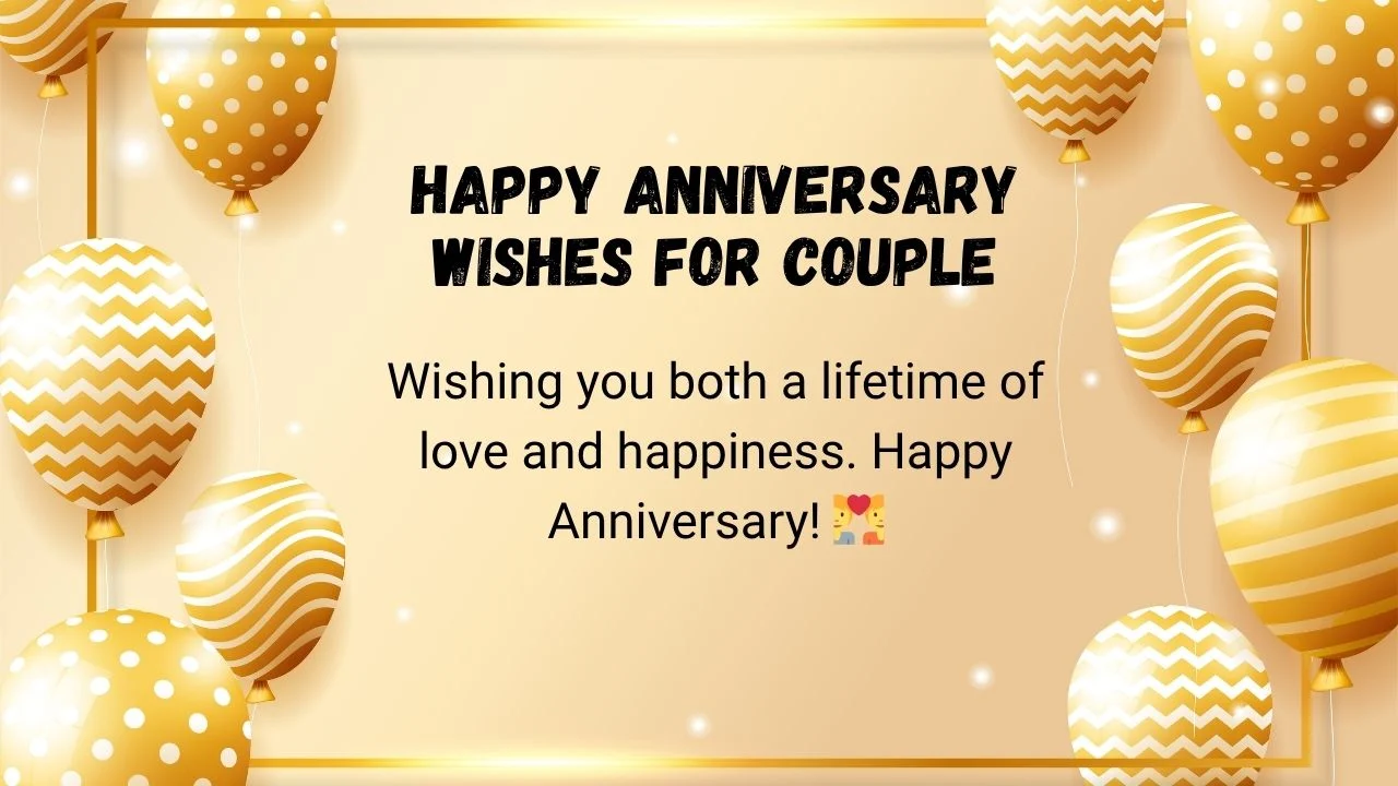 Happy Anniversary Wishes for Couple