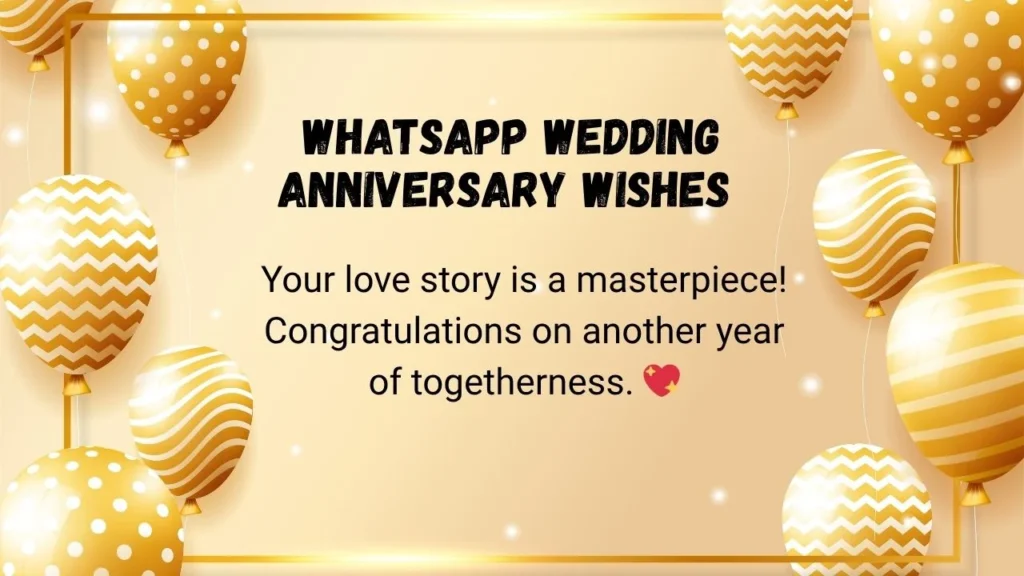 WhatsApp wedding anniversary wishes