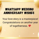 WhatsApp wedding anniversary wishes