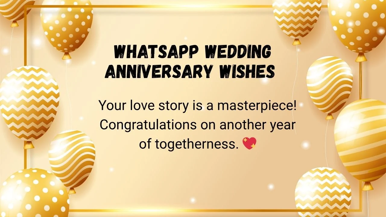WhatsApp wedding anniversary wishes