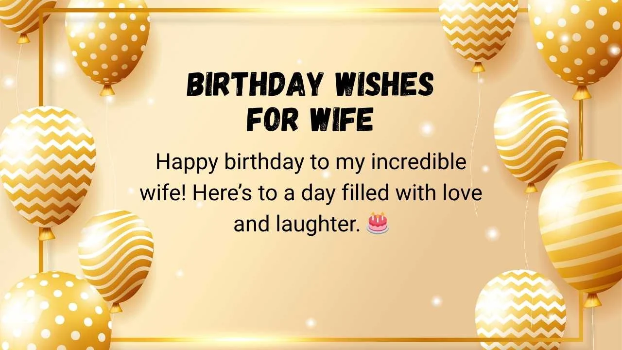 Birthday Wishes for Wife